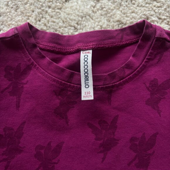 Girls' Burgundy Long Sleeve Dress - Picture 3 of 3